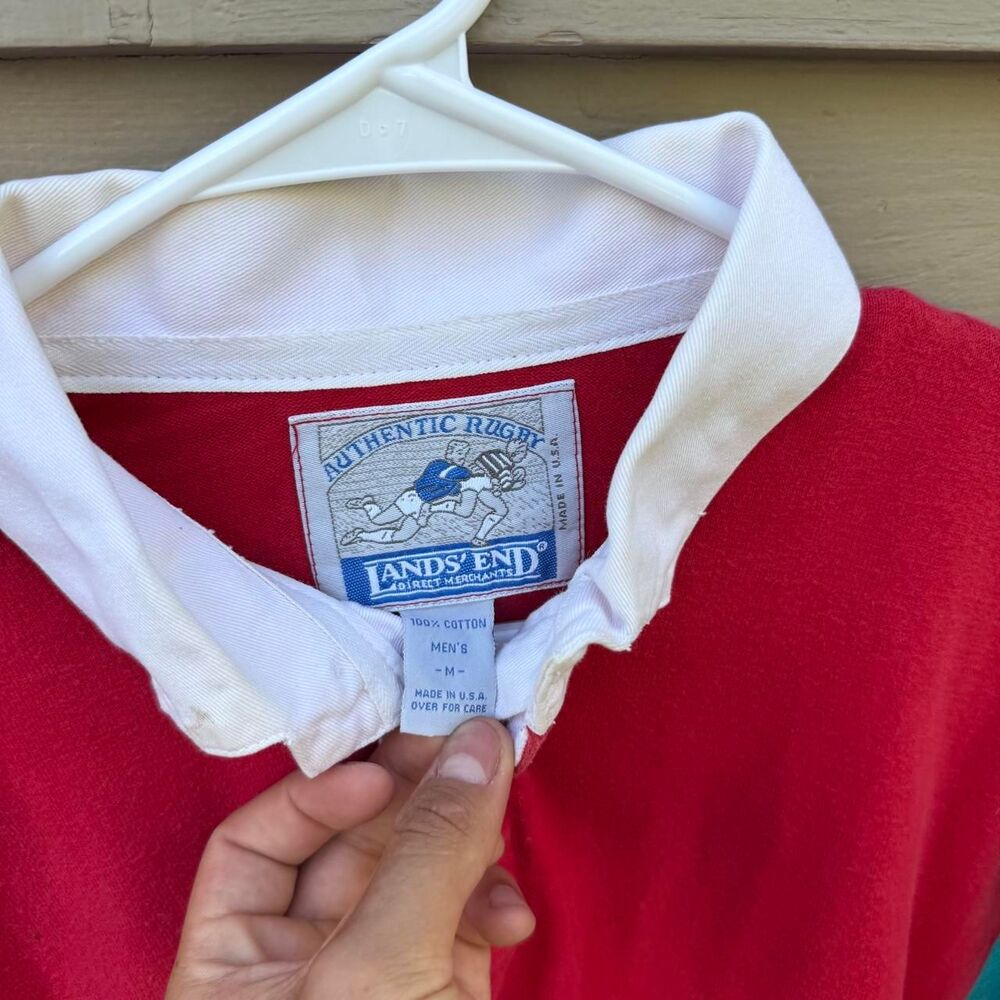 Lands-end Men's Red Polo-shirts